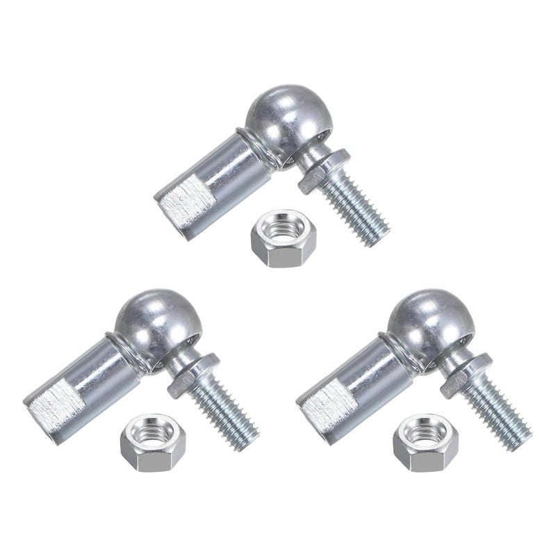 Kozelo 3 Pcs CS10 Angle Ball Joint - [M6 Right Hand Thread] A3 Steel Ball Socket Universal Joints for Automotive, Hinged Door - Image 1